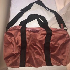 Velvet pink duffle bag!
